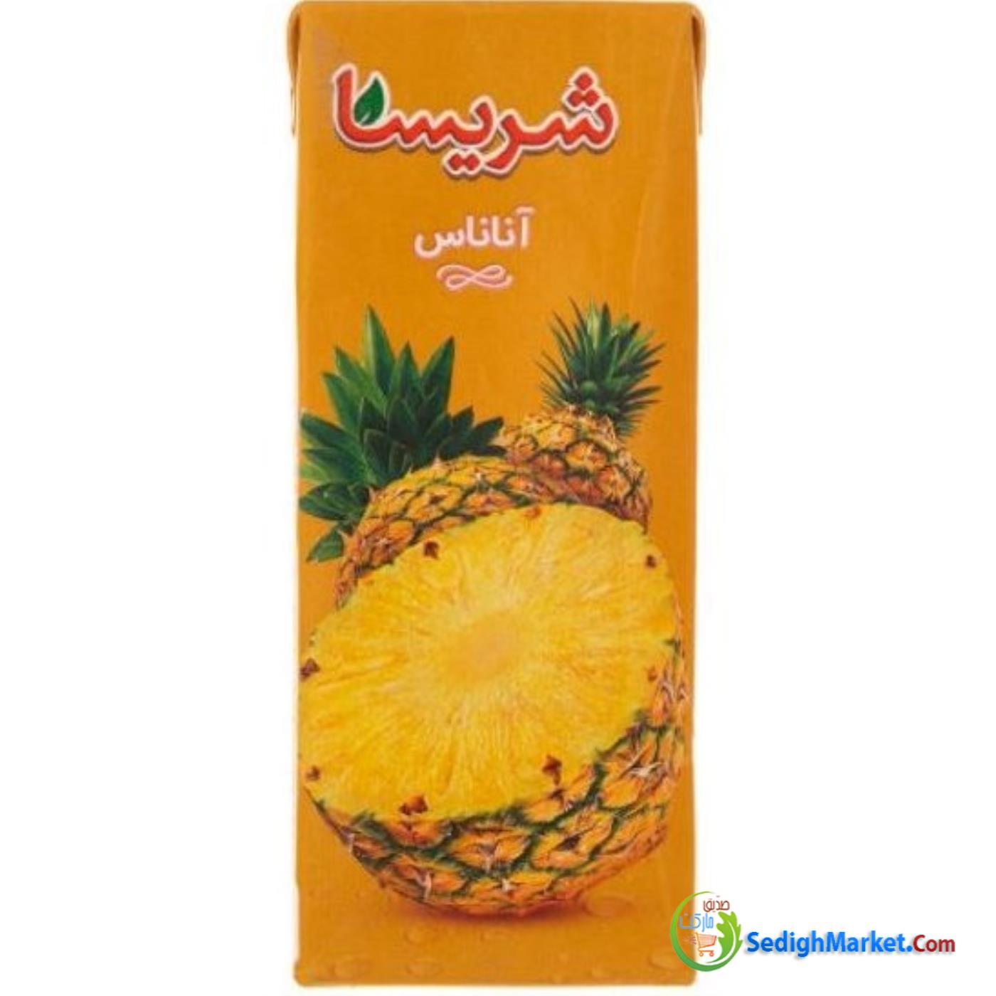 آبمیوه آناناس 750م شریسا